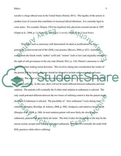 Ethics in Hospice Care