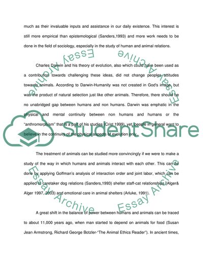Sociology: Humans and Other Animals