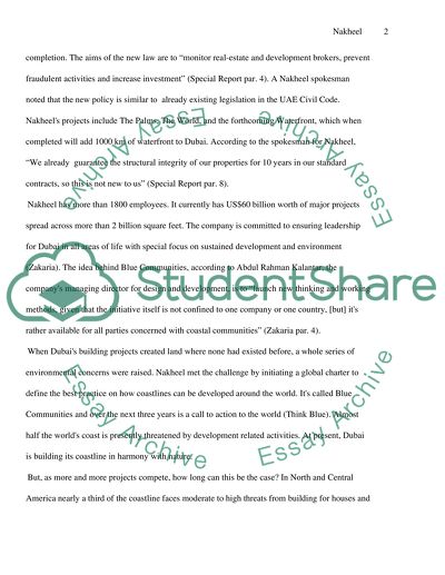 Nakheel and the launch of blue communites