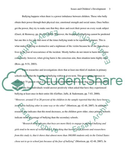 The Impact of Social Issues on Children Development