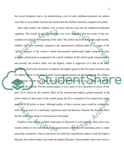 Determinants of Pupils IQ Gains