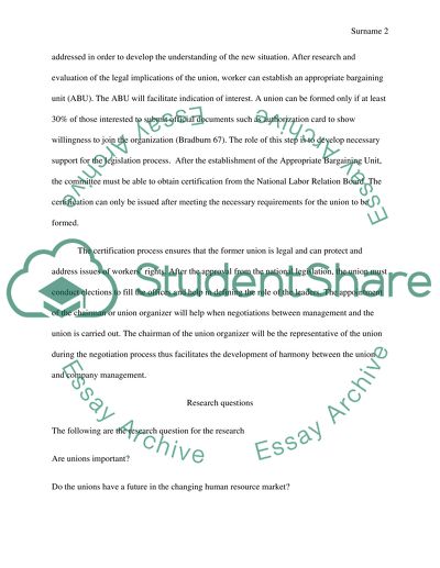 Role of Labor Unions in Organizations