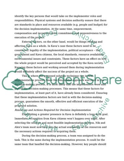 Decisions in Paradise