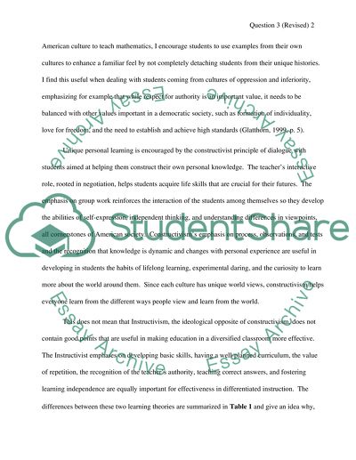 Constructivism Learning Theory