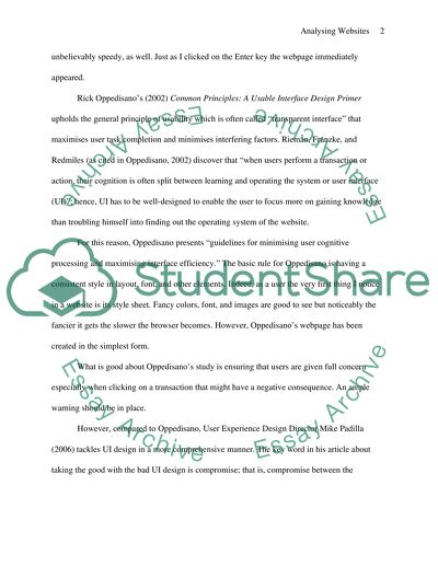 Websites that explore visual designs