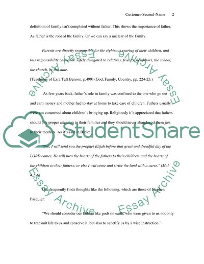 What Is the Role of the Father in a Family