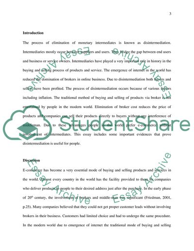 Disintermediation has Reduced Online Transaction Risk