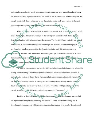 Humans Create Powerful Symbols - Hornbill Figure