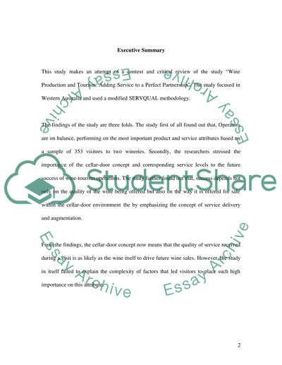 Wine production and tourism