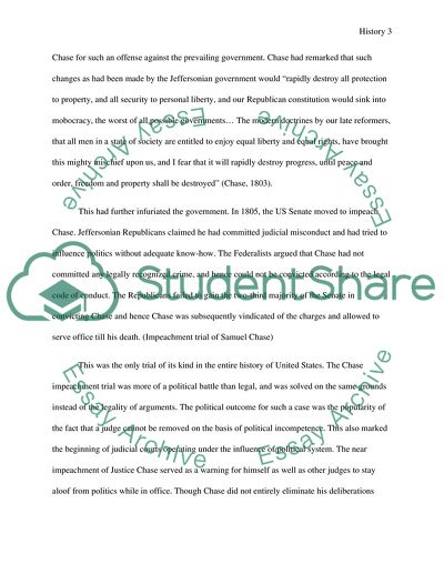 History: The Chase Impeachment and The Elections of 1860