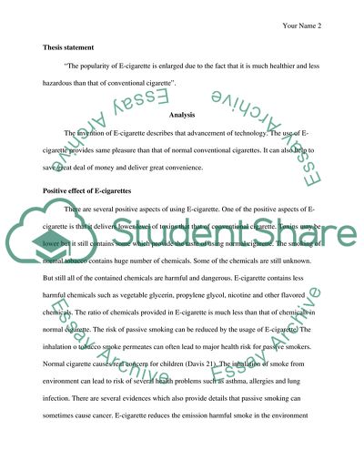 Are E-cigarettes Healthier Than Normal Cigarettes