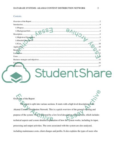 Database Systems - Akamai Content Distribution Network