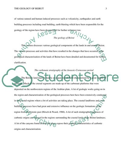 The Geology of Beirut