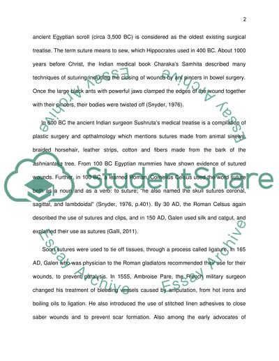 The History of Suture