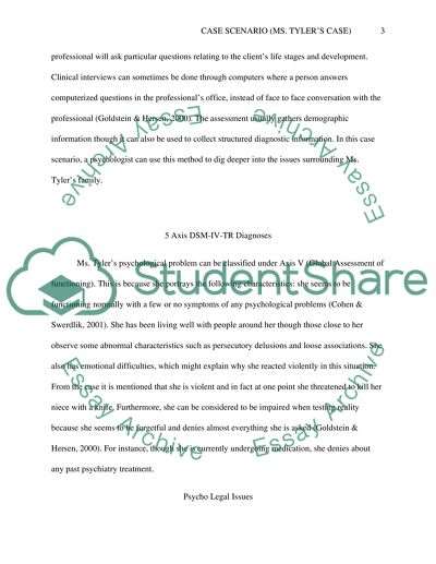 Ms. Tylers Psychological Examination