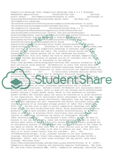 SLP 4 - Strategic Choices