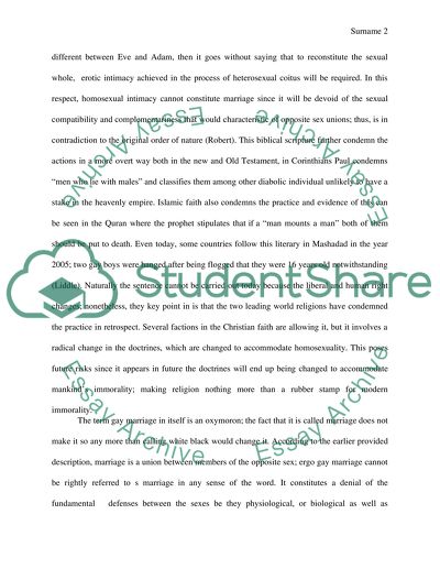 Homosexuality and Gay Marriage