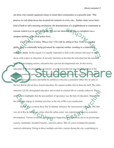 Film City of God by Gerard Daly