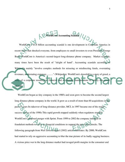 WorldCom Accounting Scandal