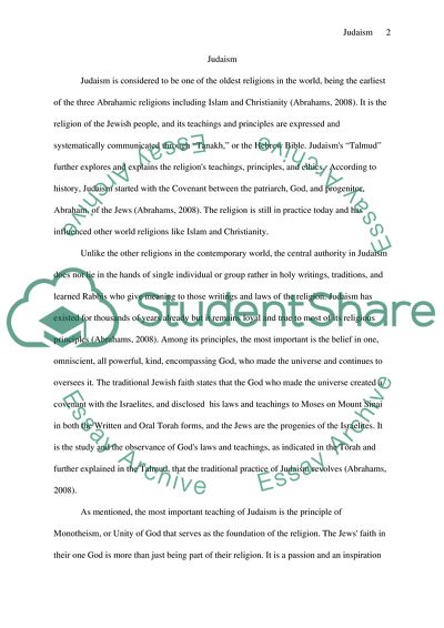 The Myth and the Reality of Judaism