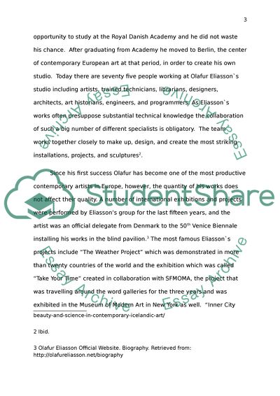 Olafur Eliassons Installation Art