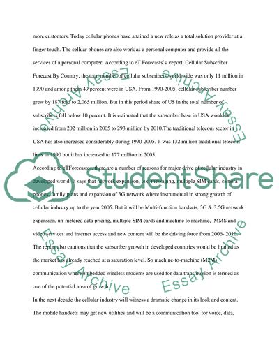 Traditional Telecom and Cellular Industry in Developed World