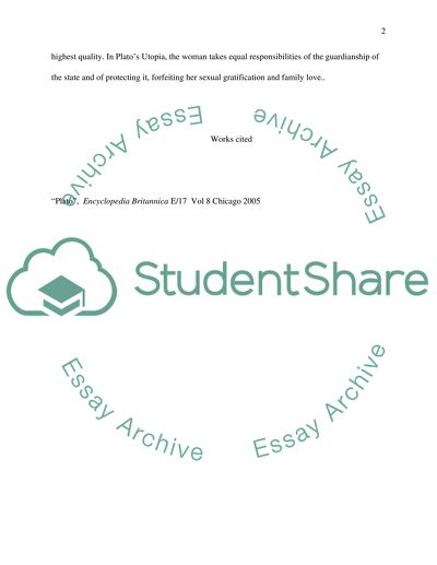 Womens Role in Platos Ideal State