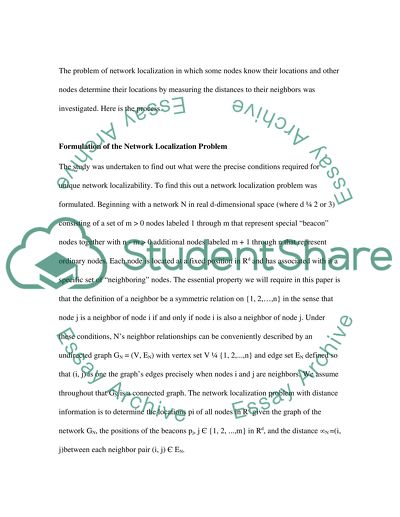 A Theory of Network Localization