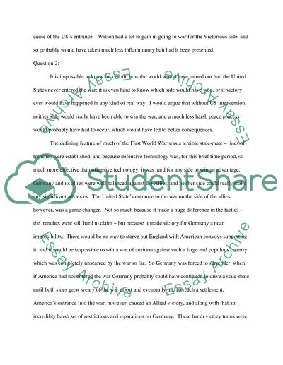 Role of Germany in the First World War