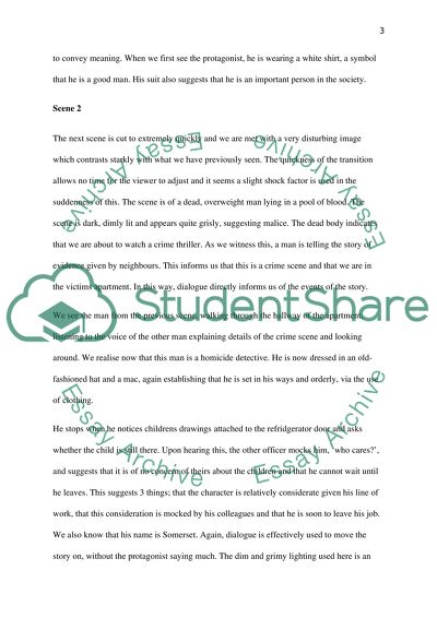 A Timed Textual Analysis of the Film Seven