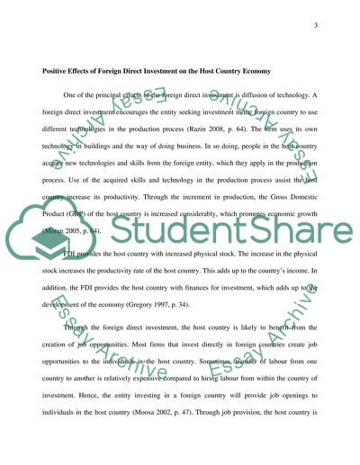 Foreign Direct Investment Analysis