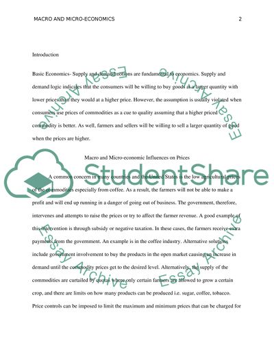 Actions Taken by Governments to Reduce or Limit Price Fluctuations of Coffee Commodity