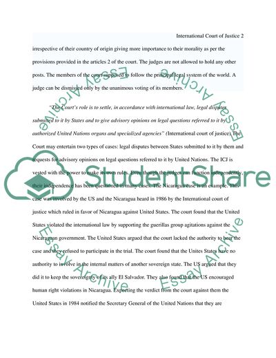 International Court of Justice