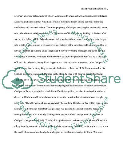 Self-Realization in Oedipus Rex, A Dolls House and The Glass Menagerie