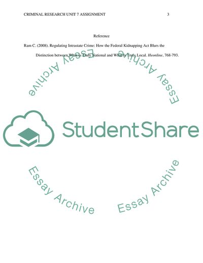 Factors That May Lead to Kidnapping