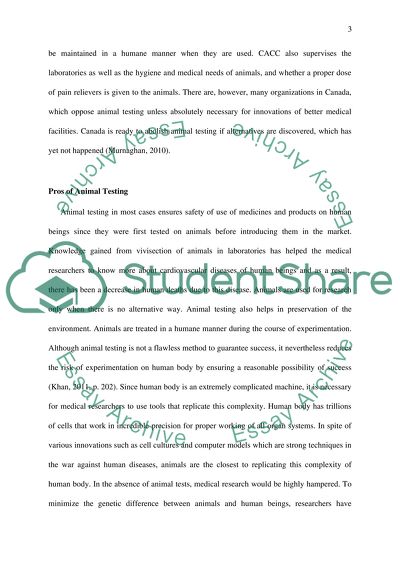 Animal tesing in medical research