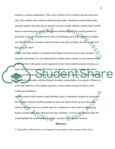 Lesson Plan for Place Value