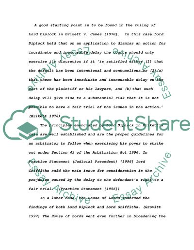 DISPUTE RESOLUTION: ARBITRATION ASSIGNMENT = Q5