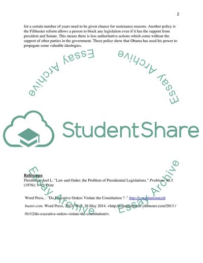 President who Abuses his Executive Order Authority