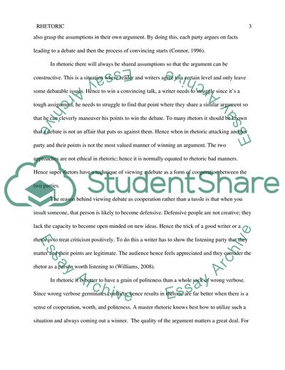 How Rhetoric Is Applicable in the Modern Setting