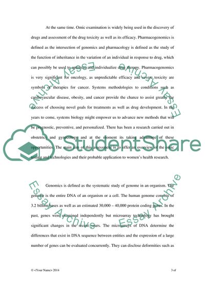 Omic Technologies in Cancer Diseases