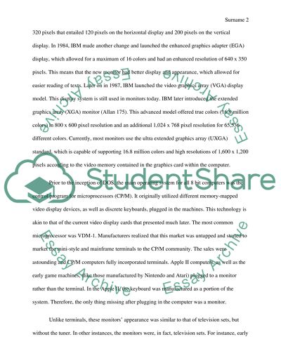 From The History Of PC Monitor