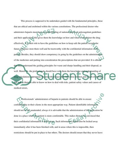 Heparin overdoses in infants (2006-2008)