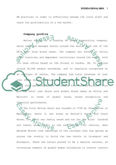 The role of International Human Resource Management