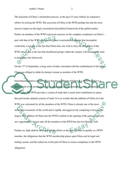 Free Trade Agreement between Australia and China