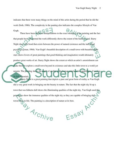 Van gogh starry night