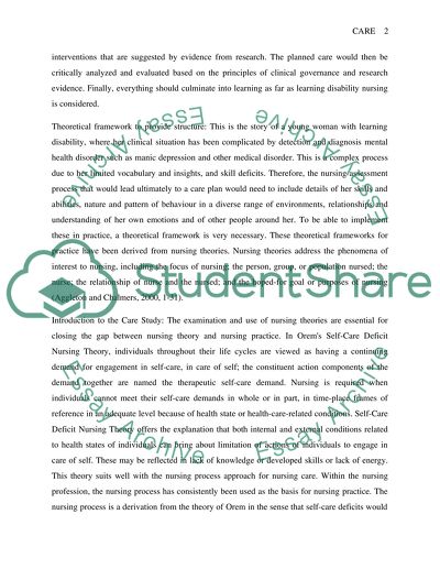 The Nursing Care Management