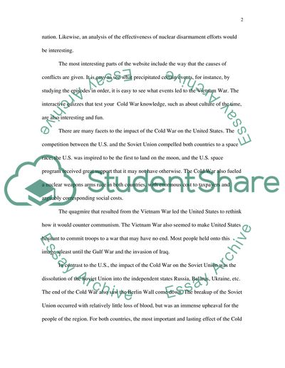 CNN Cold War Website Evaluation