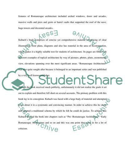 Romanesque Architecture by Hans Erich Kubach