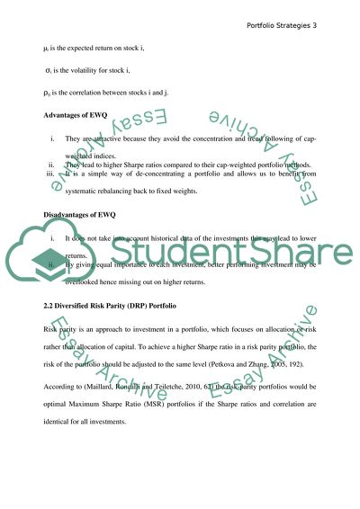 Risk Diversification Strategies
